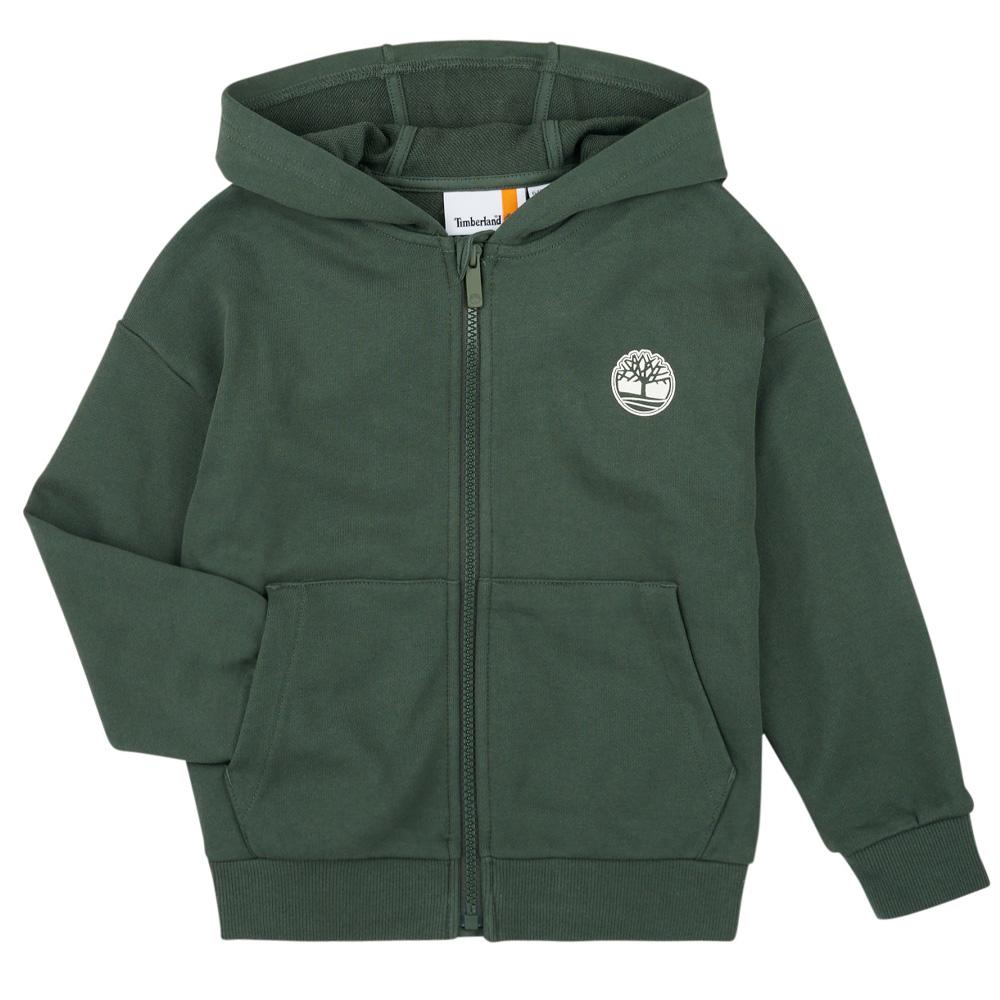 Sweat Zippé Vert Foncé Garçon Timberland T60451 pas cher