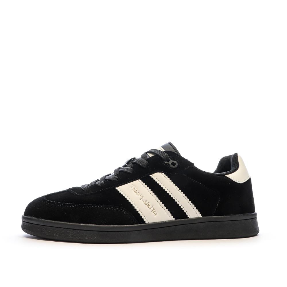 Teddy Smith White Suede Black/White Men's Sneakers affordable