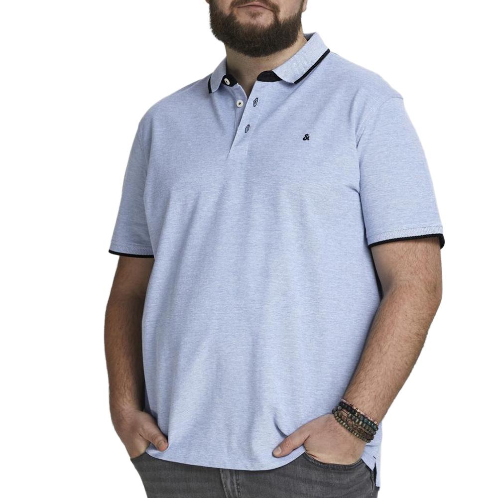 Polo Bleu Homme Jack & Jones Paulos pas cher