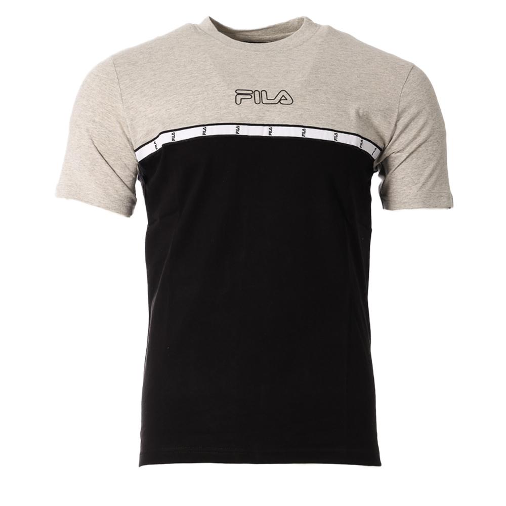 T-Shirt Schwarz/Grau Mann Fila Tape günstig