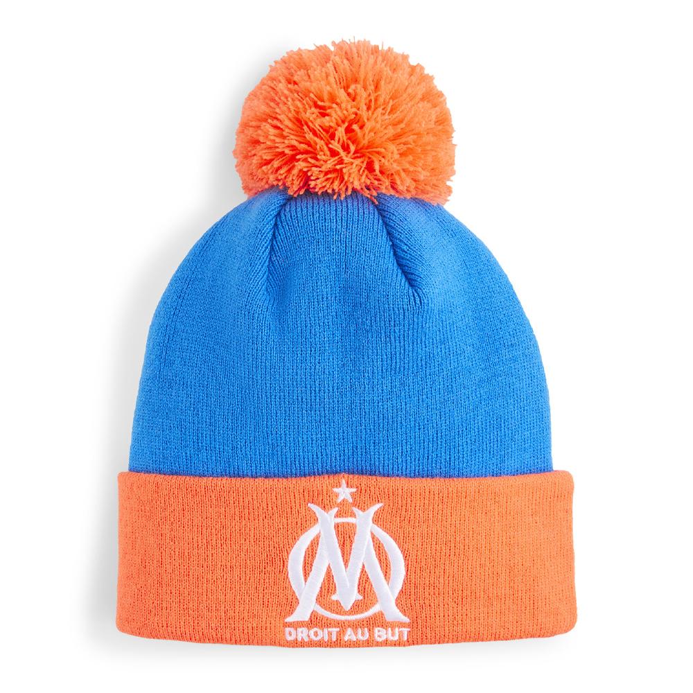 OM Junior Pompon Cap Blue/Orange Puma 025663-03 affordable