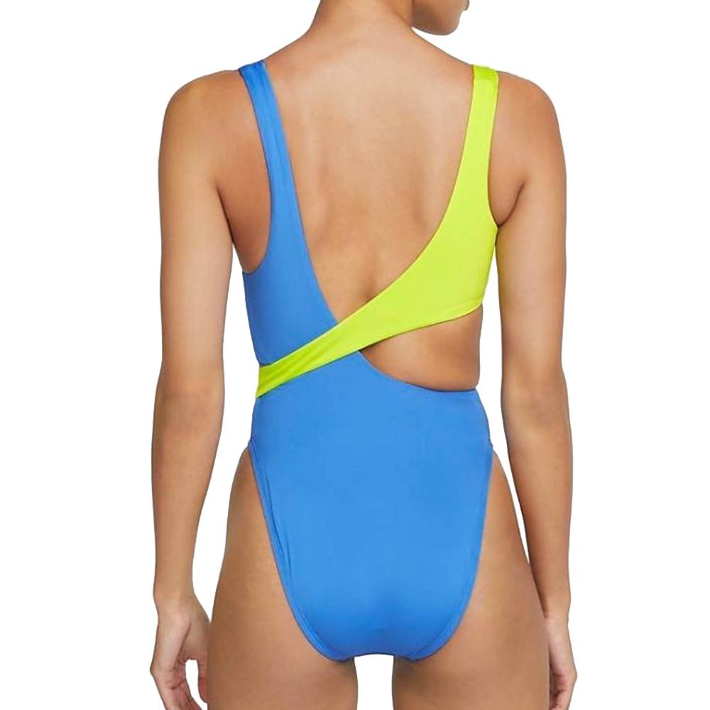 Women's Nike Crossover 1-piece Swimsuit Blue/Green Photo of the Espace des Marques %store% store - view of %key%