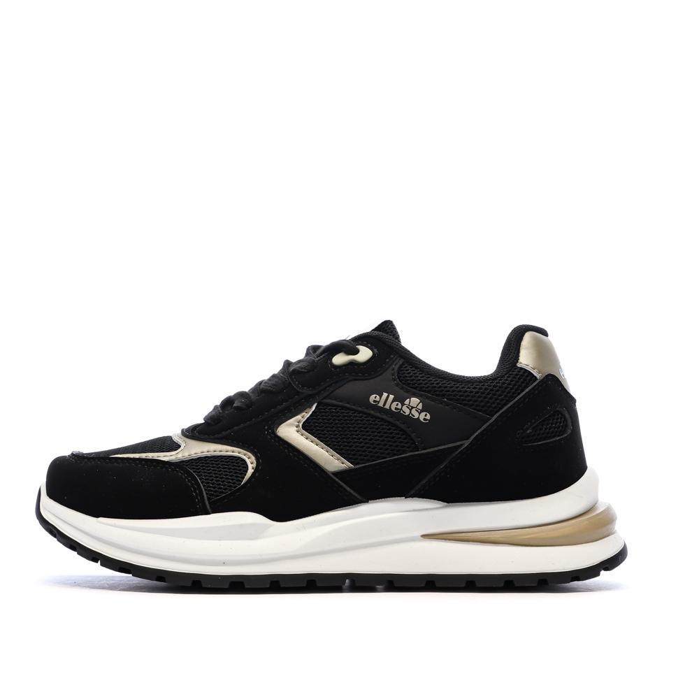 Weiß/Grüne Damen-Sneaker Ellesse Debby