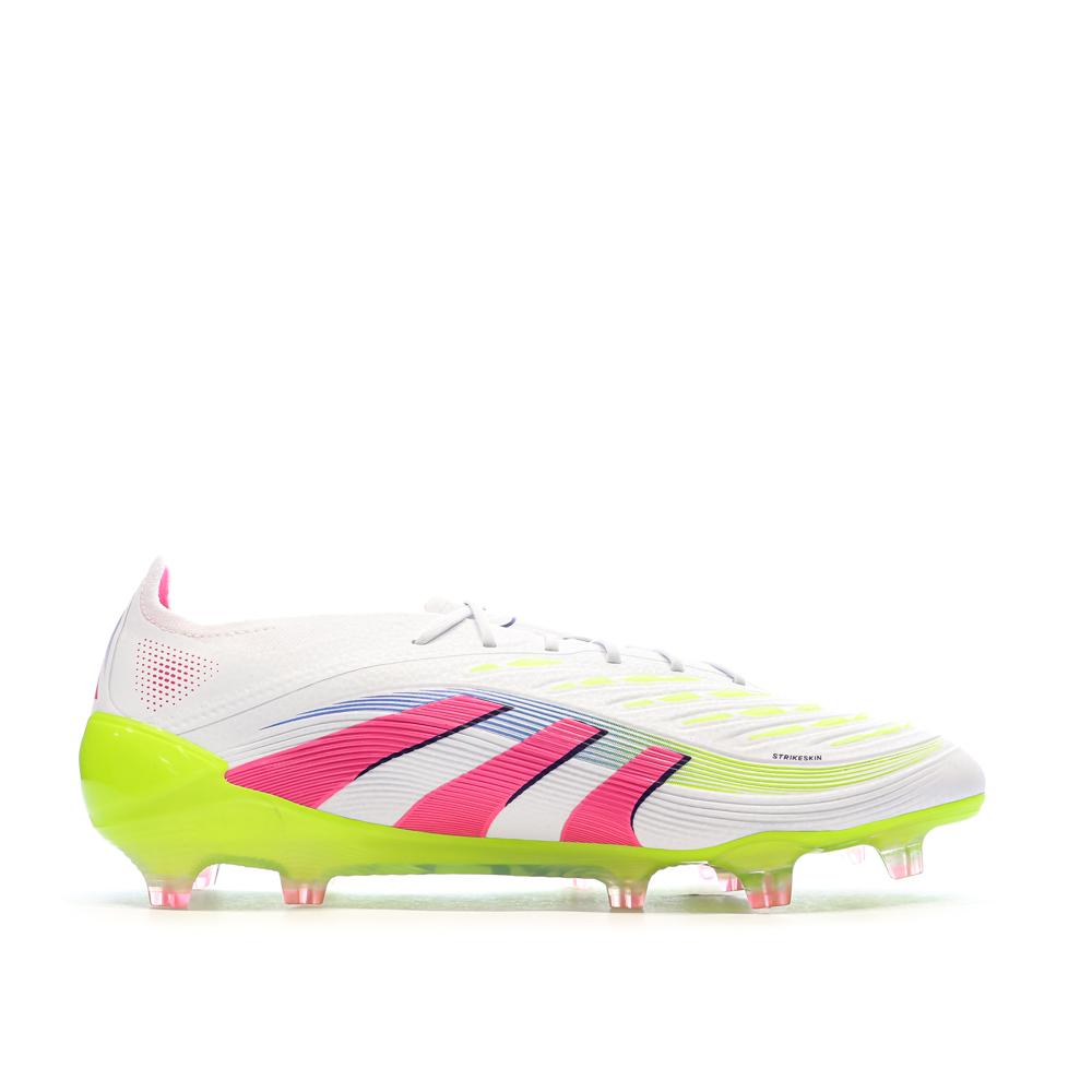 Chaussures de Foot Blanc/Rose Homme Adidas Predator Elite FG vue 2