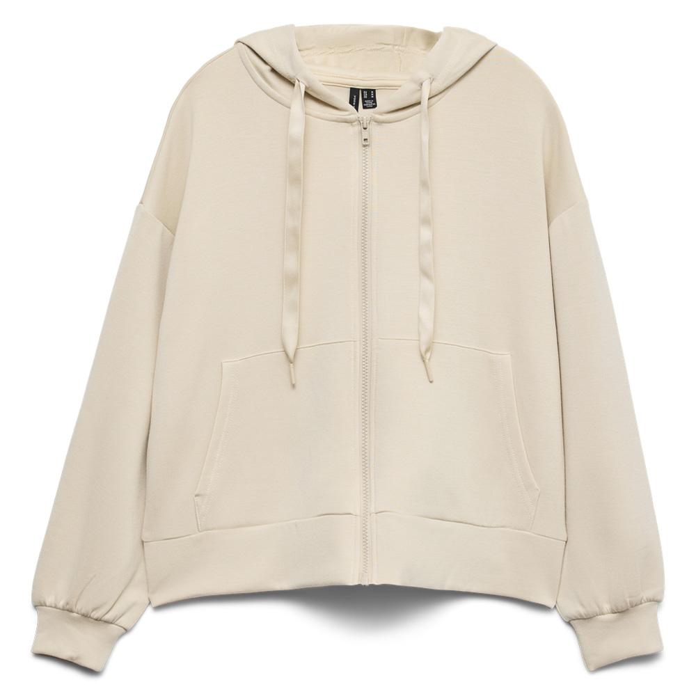 Sweat Zippé Beige Femme Vero Moda Hali pas cher