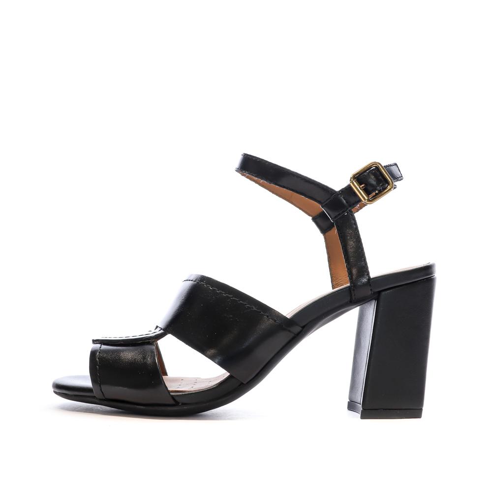Schwarze Sandalen Frau Geox Neraklia günstig