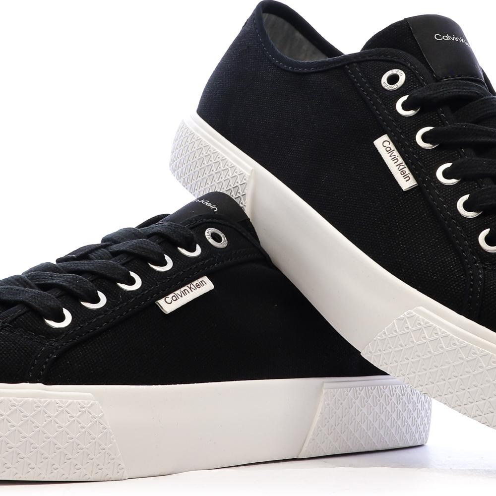 Schwarze Damen-Sneaker von Calvin Klein Jeans, Vulc Laceup Ansicht 7