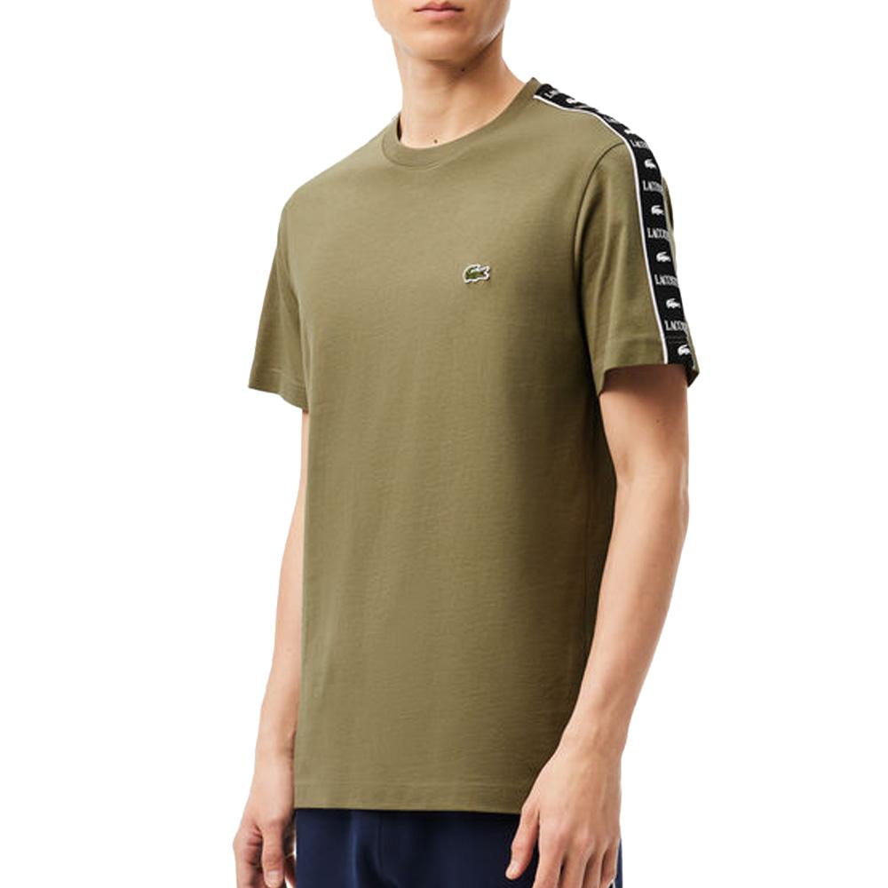 Camiseta de color caqui para hombre de Lacoste TH7404 barato