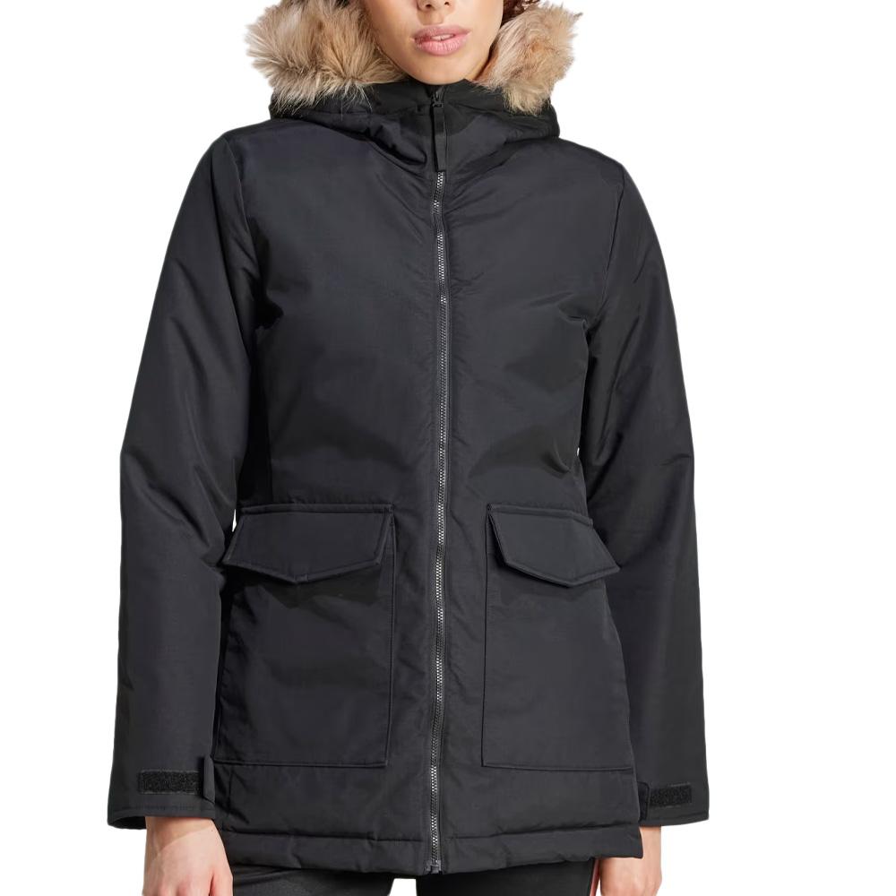 Women's Black Parka Adidas Paveric affordable