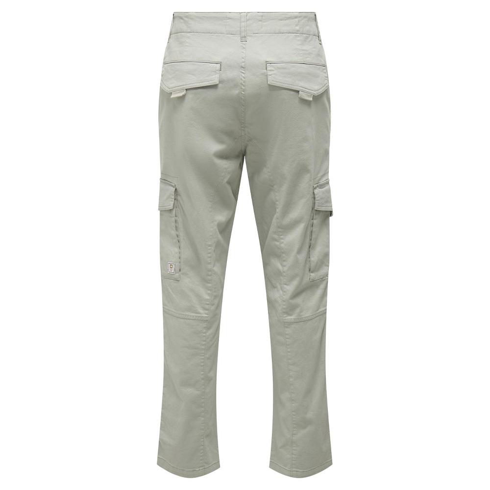 Hellgraue Cargohose für Herren von Only & Sons, Modell „Dean“ Ansicht 2