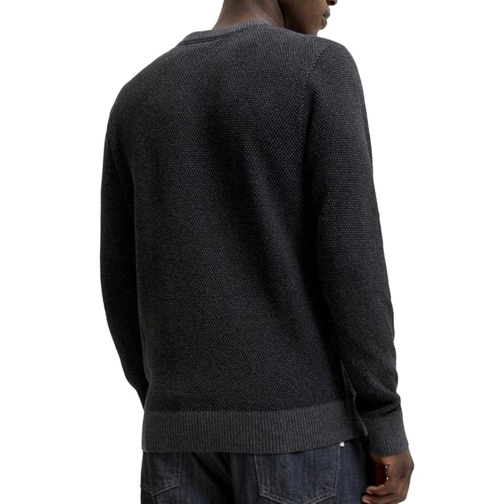 Dunkelgrauer Herrenpullover Jack & Jones Globe Knit Ansicht 2