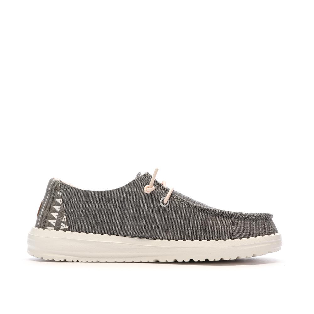 Zapatillas Hey Dude Wendy Boho Gris/Rosa, Mujer ver 2