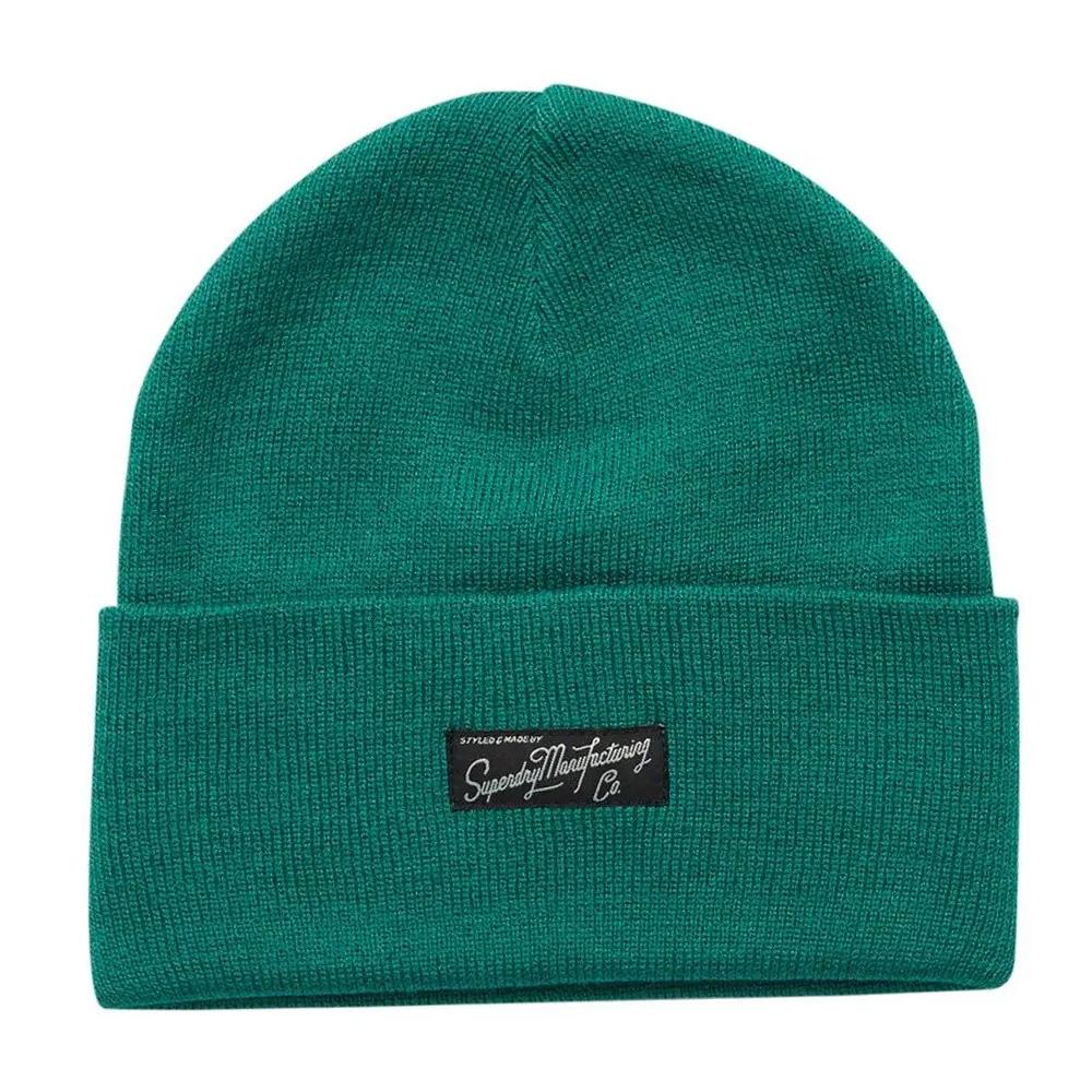 Bonnet Vert Mixte Superdry Vintage Classic Beanie pas cher