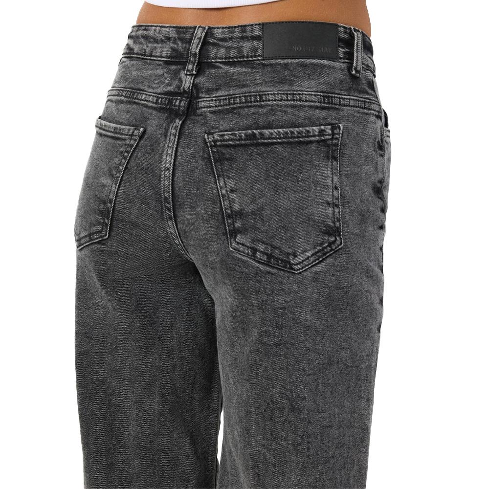 Jean Droit Gris Femme Noisy May Landa vue 3