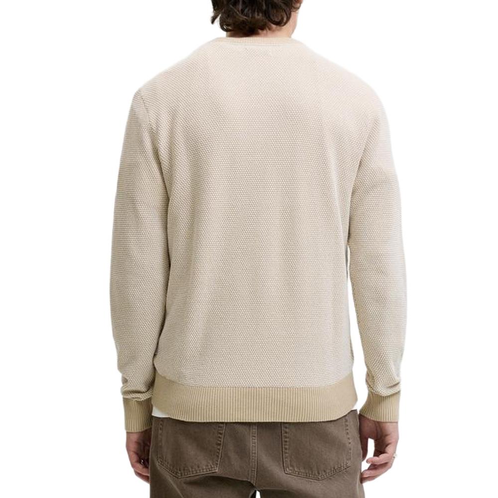 Jersey beige para hombre Jack & Jones Globe Knit ver 2
