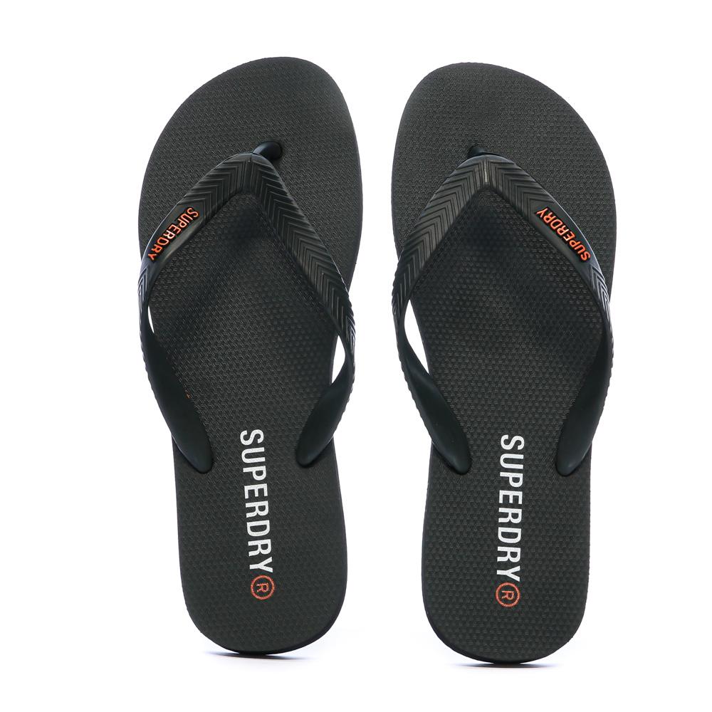 Chanclas negras para hombre Superdry Core Essential Flip Flop ver 3