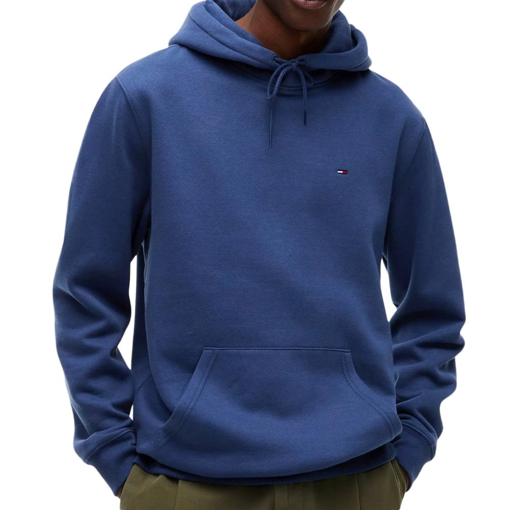 Sweat Bleu Foncé Homme Tommy Hilfiger Tjm Reg S Flag pas cher