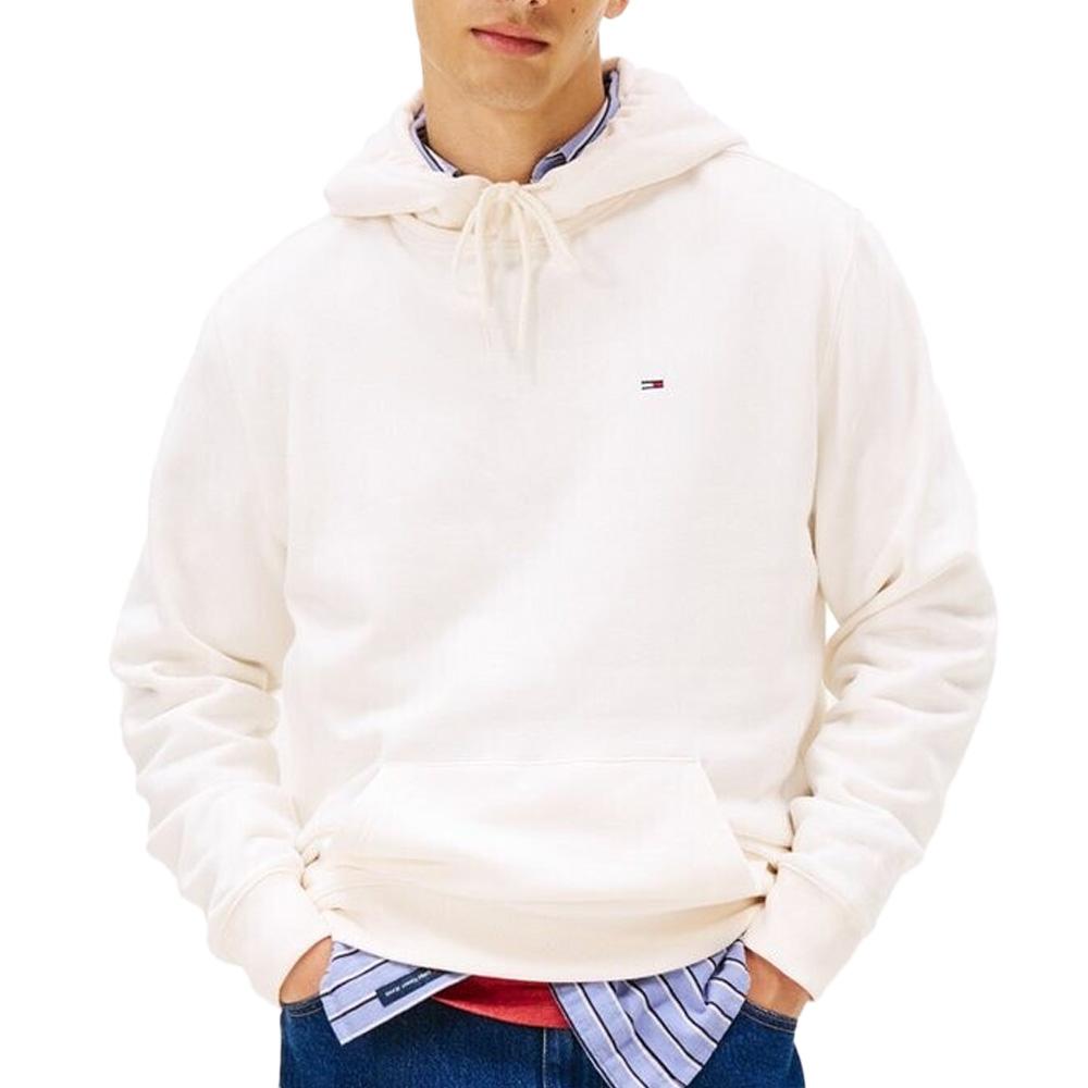 Sweat Blanc Homme Tommy Hilfiger Tjm Reg S Flag pas cher
