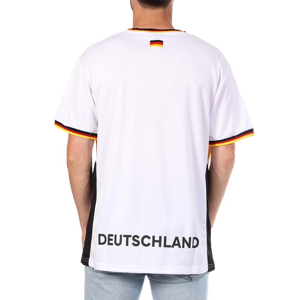 Deutschland Fan Trikot Weiß Gemischte Sport Zone Ansicht 2