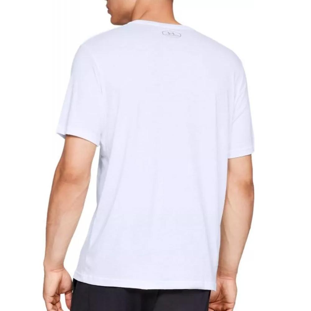 T-shirt Blanc Homme Under Armour Team Issue vue 2