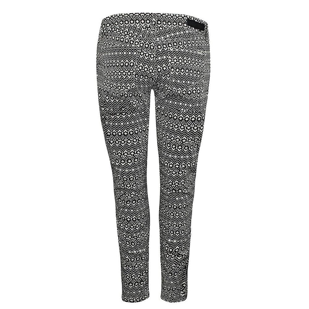 Vaqueros pitillo blancos/negros para mujer Vans Moto ver 4