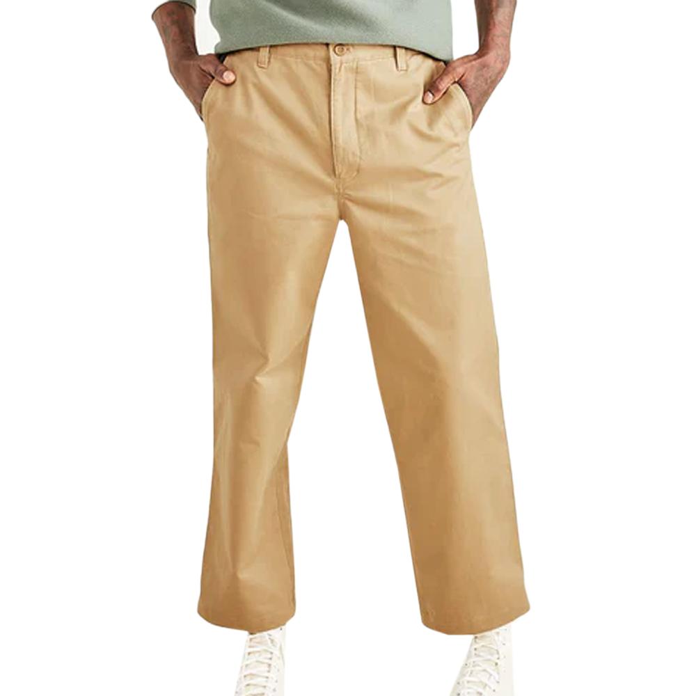 Weite Hose Braun Mann Dockers Cropped günstig