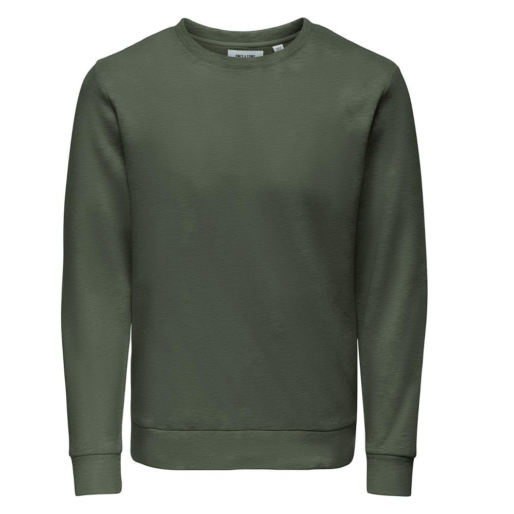 Sudadera verde oscuro para hombre Only & Sons Chase barato