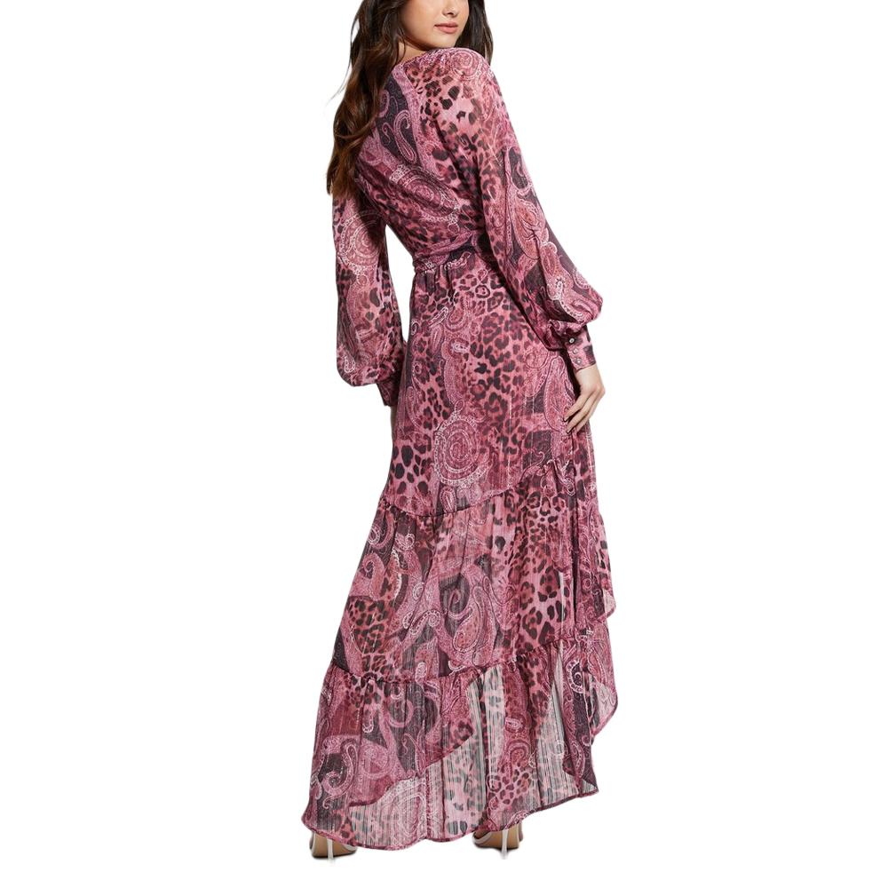Guess Nuovo Bahia Women's Pink Pattern Dress Photo of the Espace des Marques %store% store - view of %key%