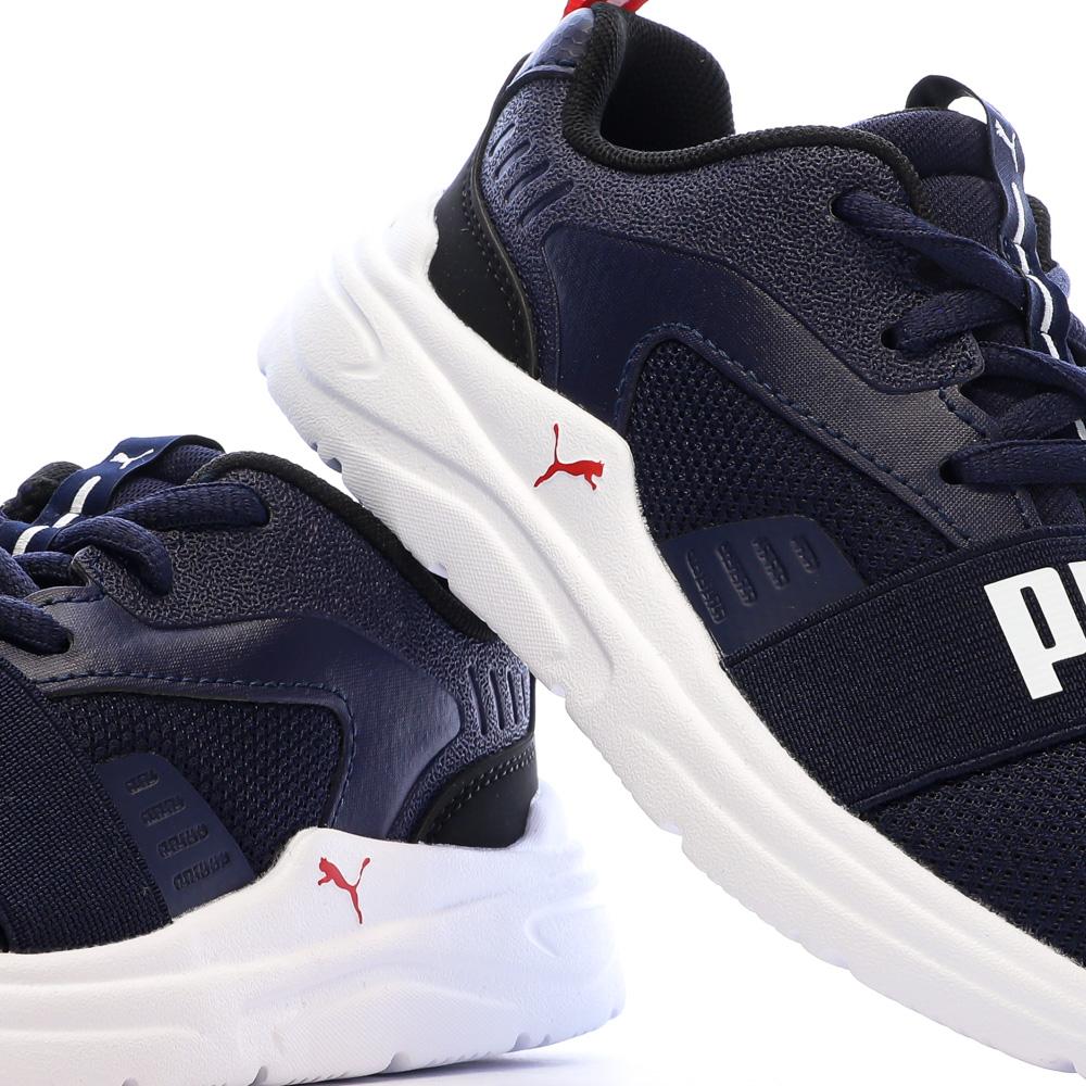 Puma Soft Wired 2 Sneaker für Jungen in Marineblau/Weiß/Rosa Ansicht 7
