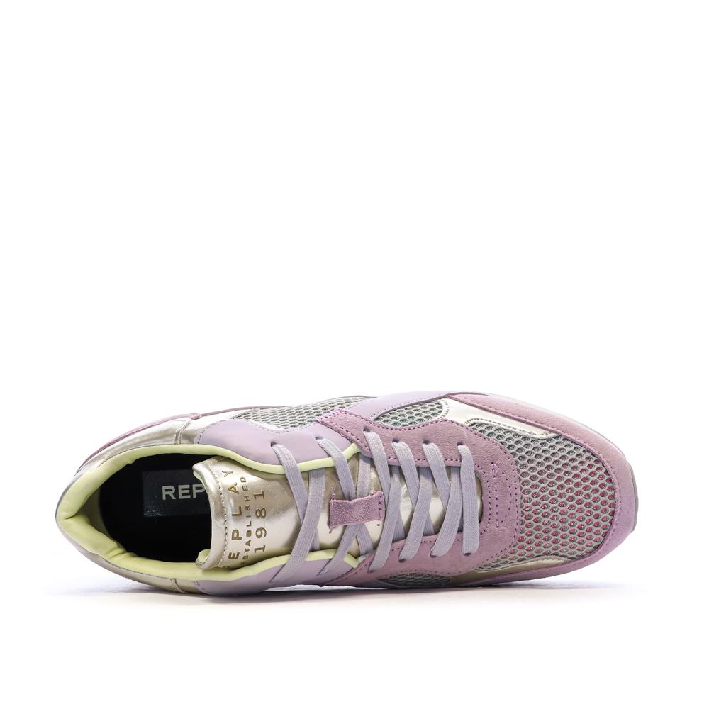 Zapatillas de deporte rosa/lila para mujer Replay GWS4M ver 4