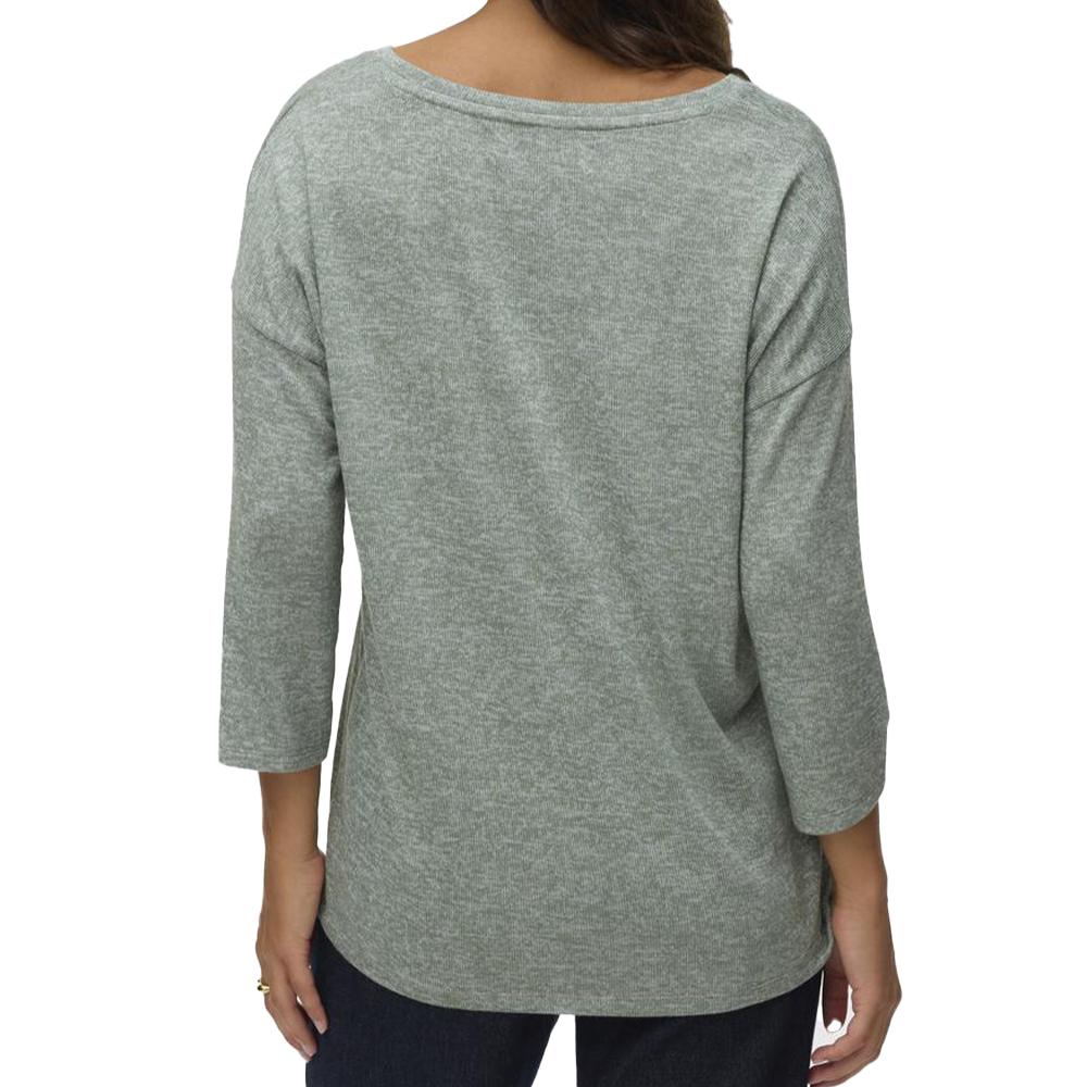 Pull Kaki Femme Vero Moda Briannas vue 2