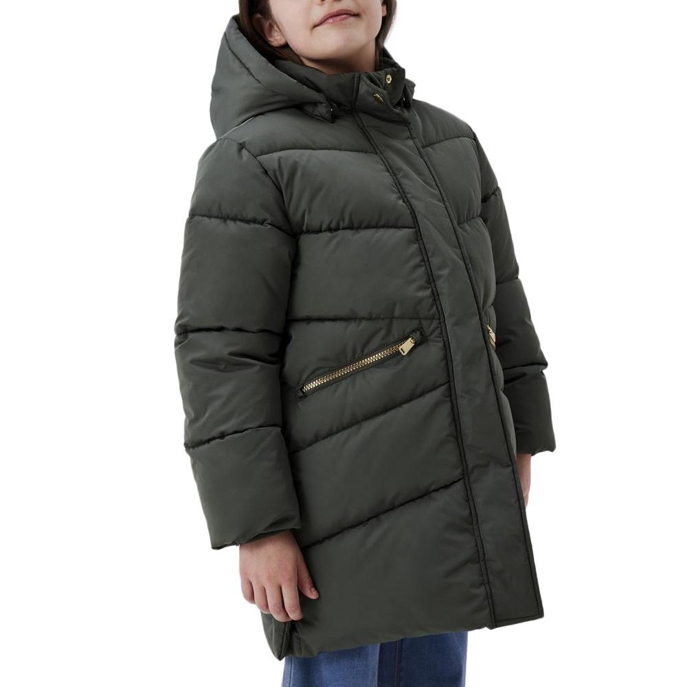Chaqueta acolchada caqui de niña Name it Long barato