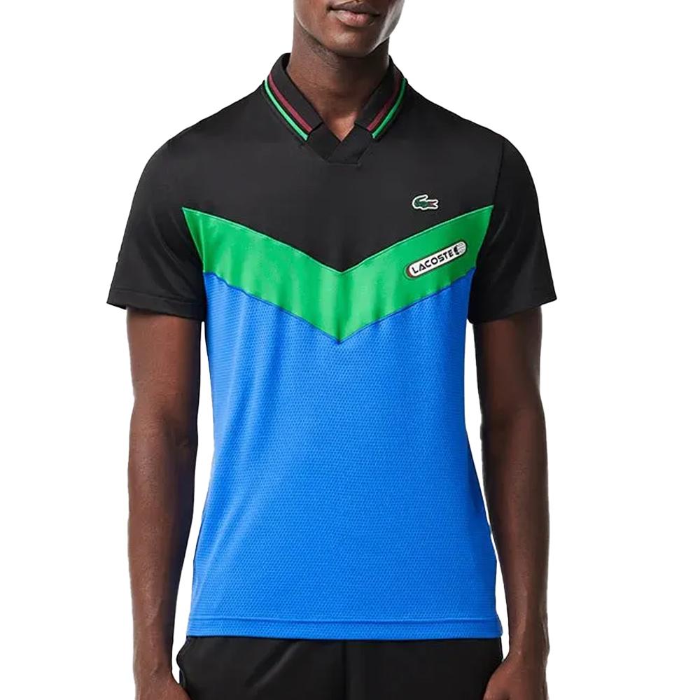 Polo Schwarz Herren Lacoste Tennis x Daniil Medvedev günstig