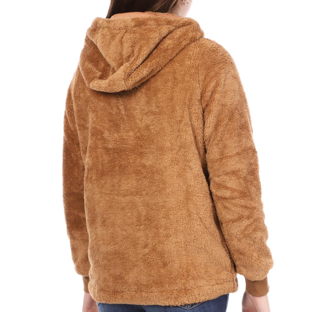Braune Jacke Frau Supreme Grip Etty Ansicht 2