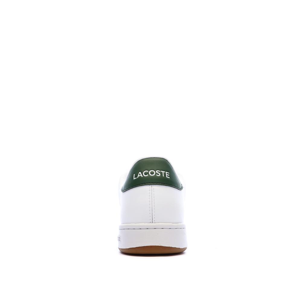 Zapatillas blancas/verdes para hombre Lacoste Carnaby Cup ver 3