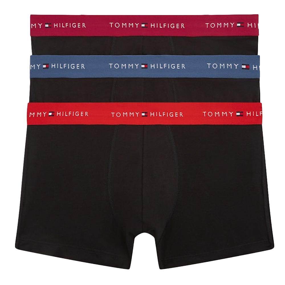 x3 Tommy Hilfiger Men’s Black/Red/Blue Boxer Shorts affordable
