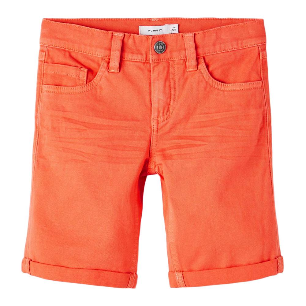 Pantalones cortos naranja de niño Name it Twiisak barato