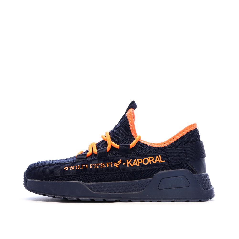 Baskets Marine/Orange Garçon Kaporal Dofini pas cher