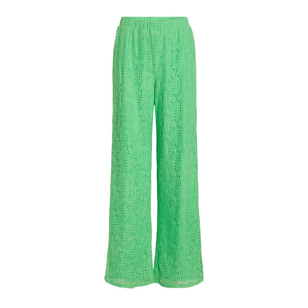 Pantalones holgados verdes para mujer de Vila Vibegena barato