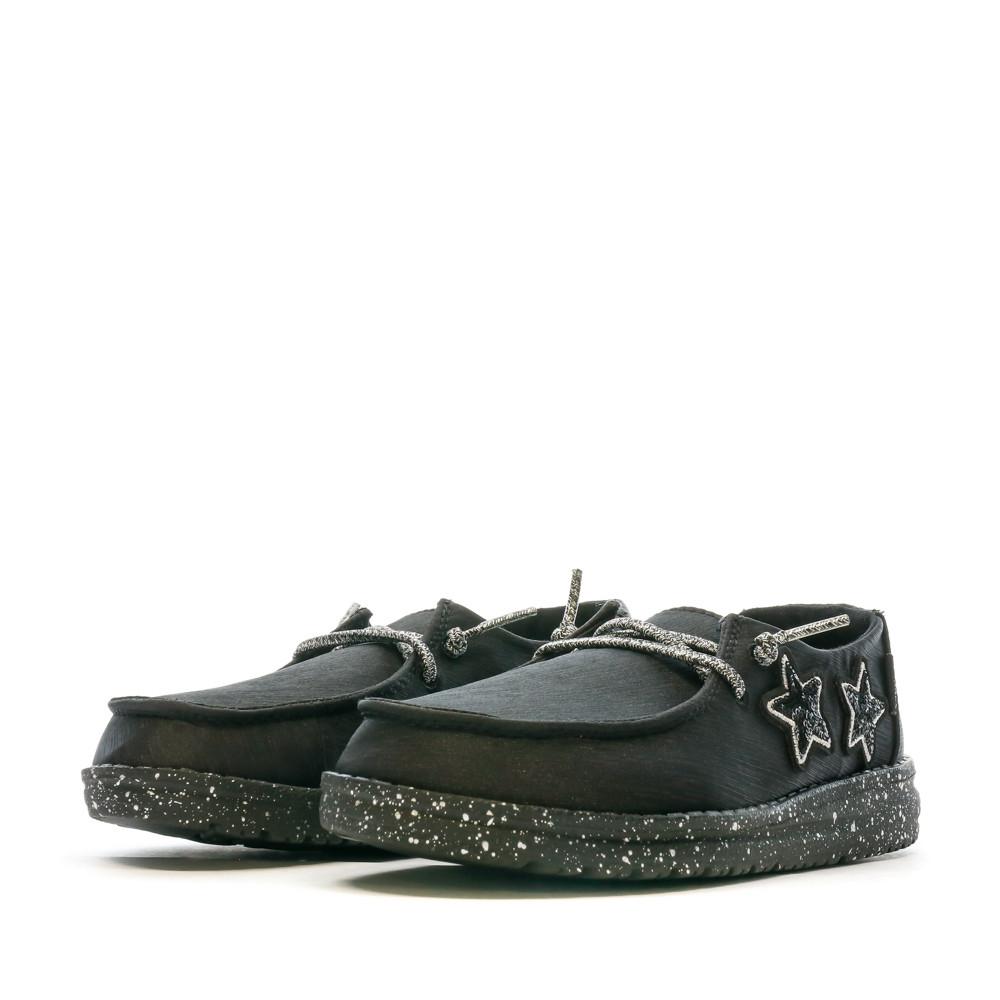 Hey Dude Wendy 13012 Mixed Pattern Black Shoes Photo of the Espace des Marques %store% store - view of %key%