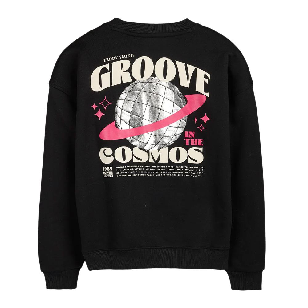 Sweatshirt Schwarz Mädchen Teddy Smith Flow Ansicht 2