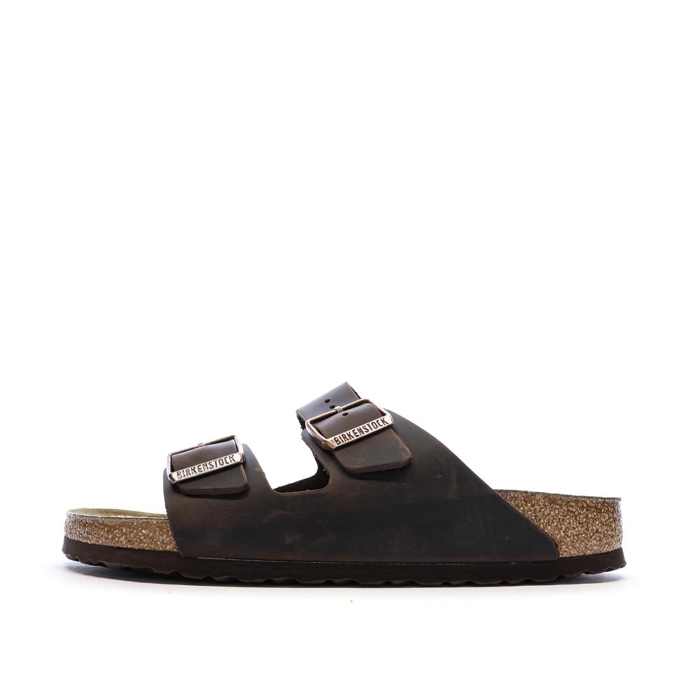 Sandalias Piel Marrón Hombre Birkenstock Arizona barato