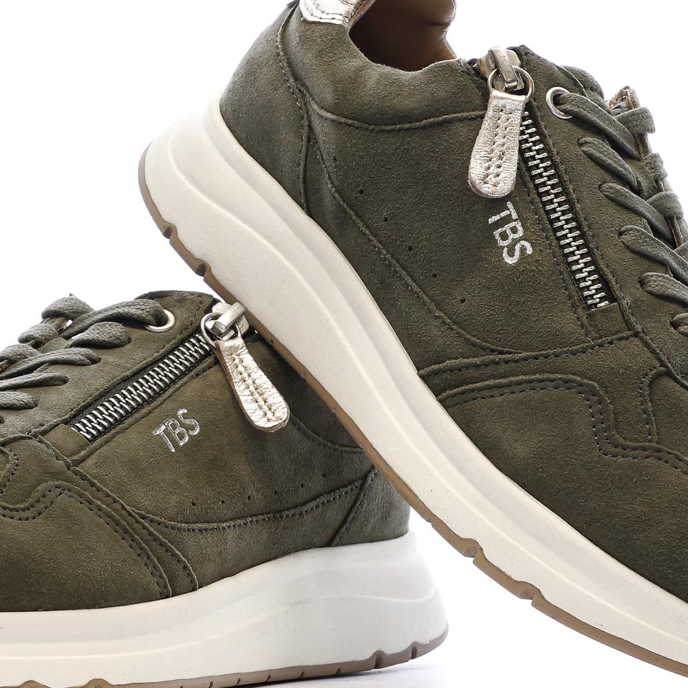 Baskets Kaki Femme TBS BLONZIP vue 7