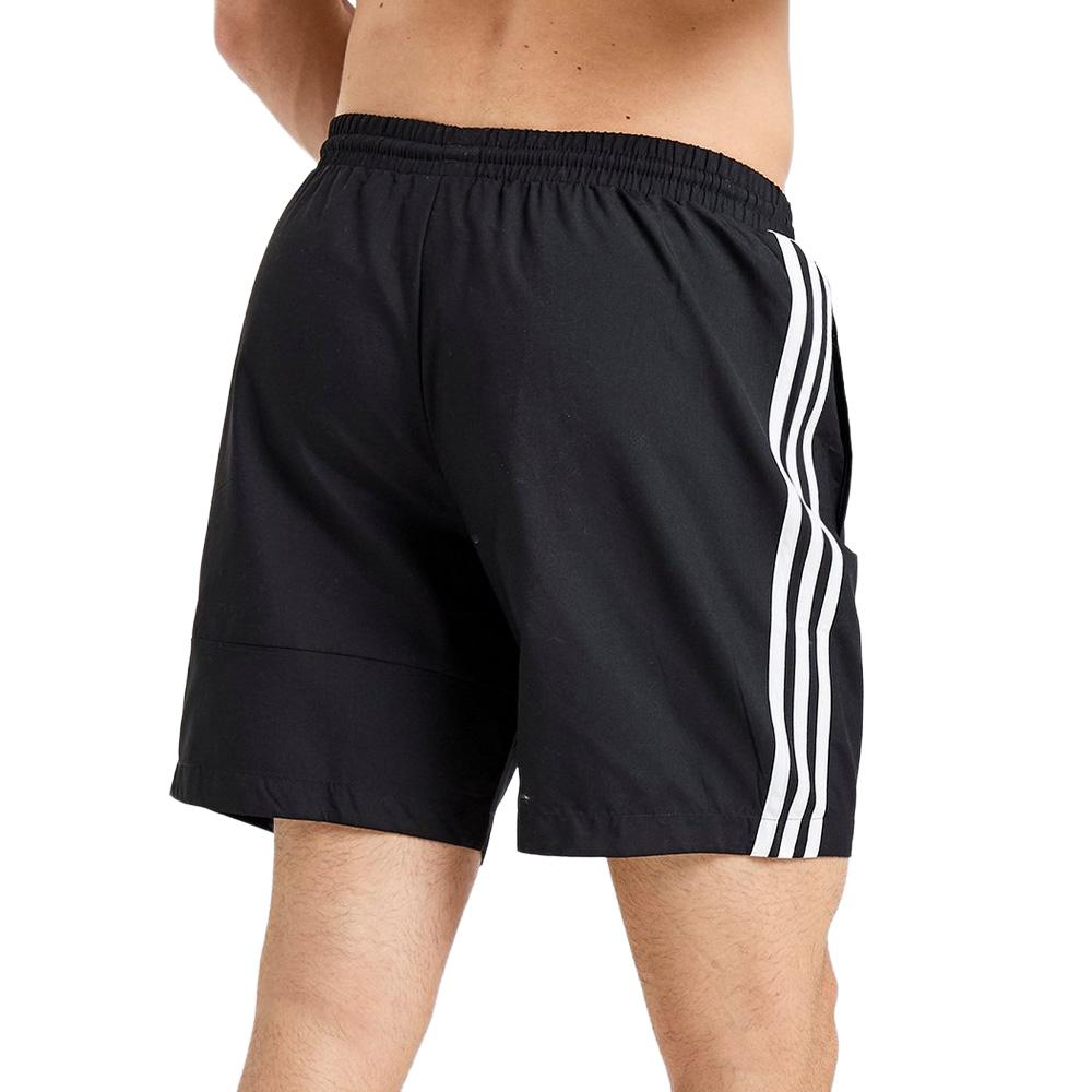 Schwarze Badeshorts für Herren von Adidas Lockup Swim Ansicht 2