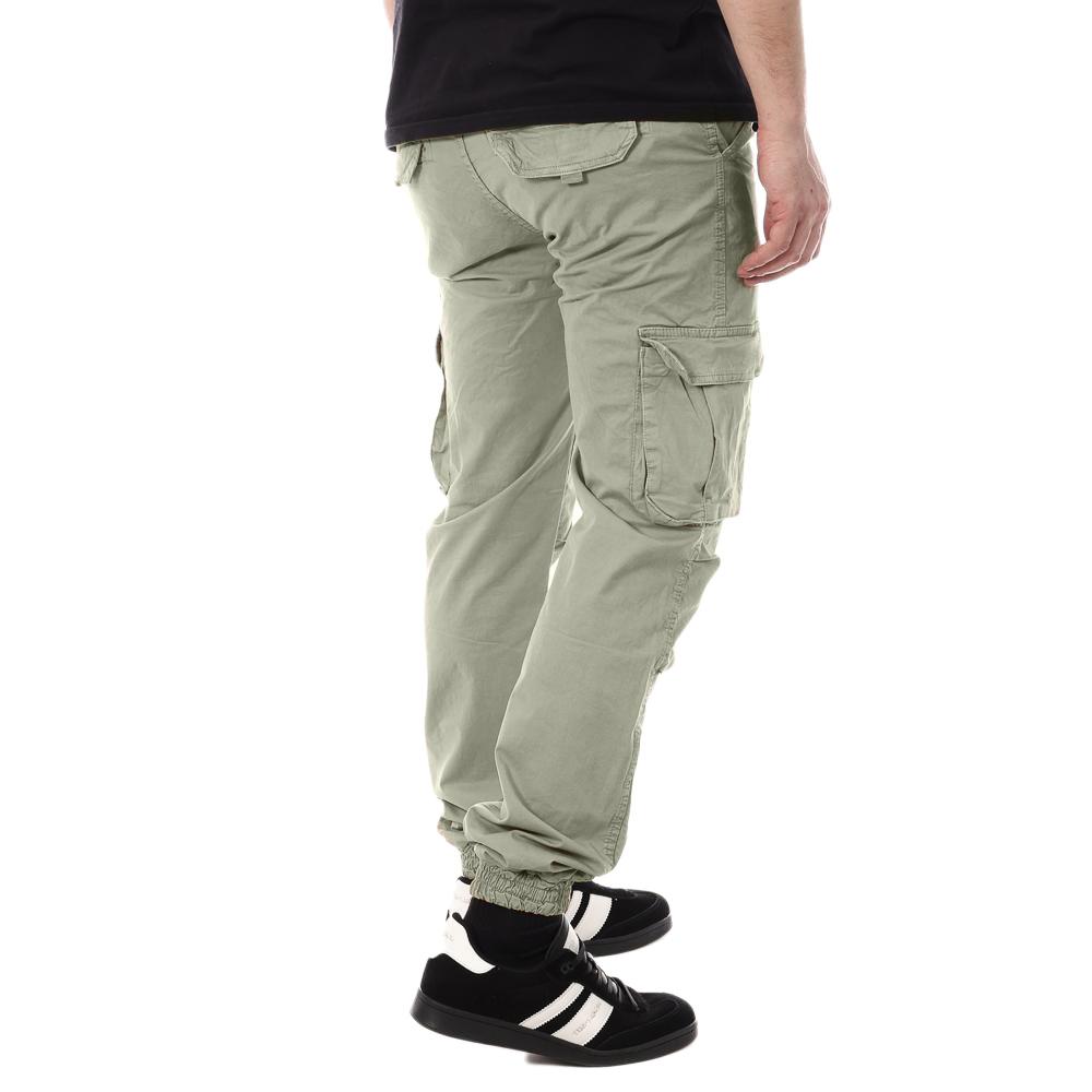 Pantalon Cargo Vert Clair Homme Paname Brothers Carlos vue 2