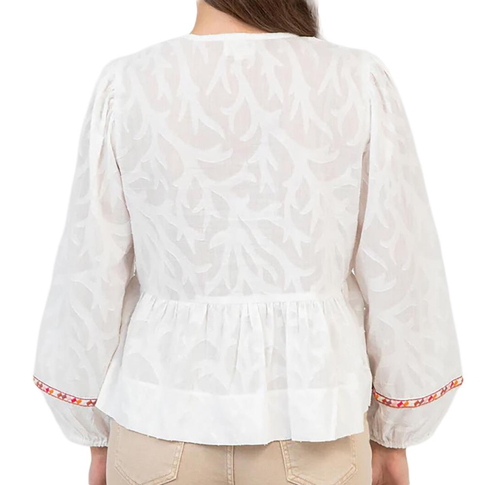 Blouse Blanche Femme Beige An'ge Anna vue 2