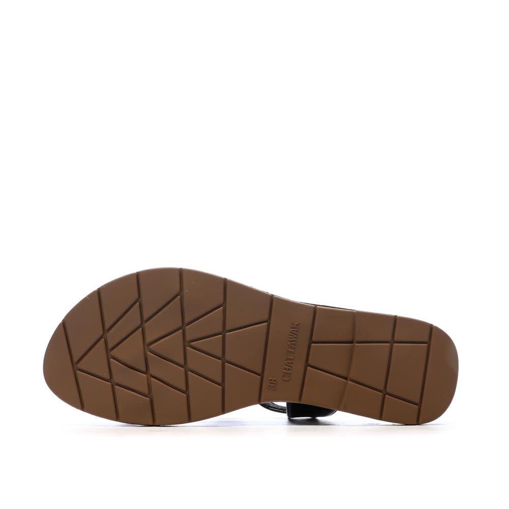 Sandales Noires Femme Chattawak PIPA vue 5