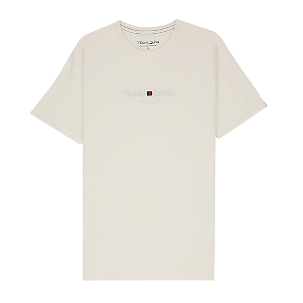 Teddy Smith Camiseta blanca para hombre 11017024D barato
