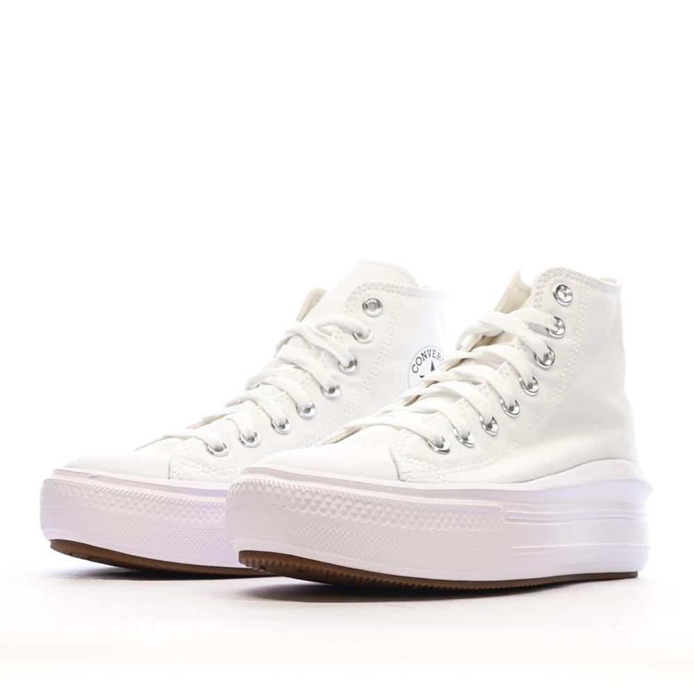 Weiße Sneakers Damen Converse Chuck Taylor All Star Move 568498C Ansicht 6
