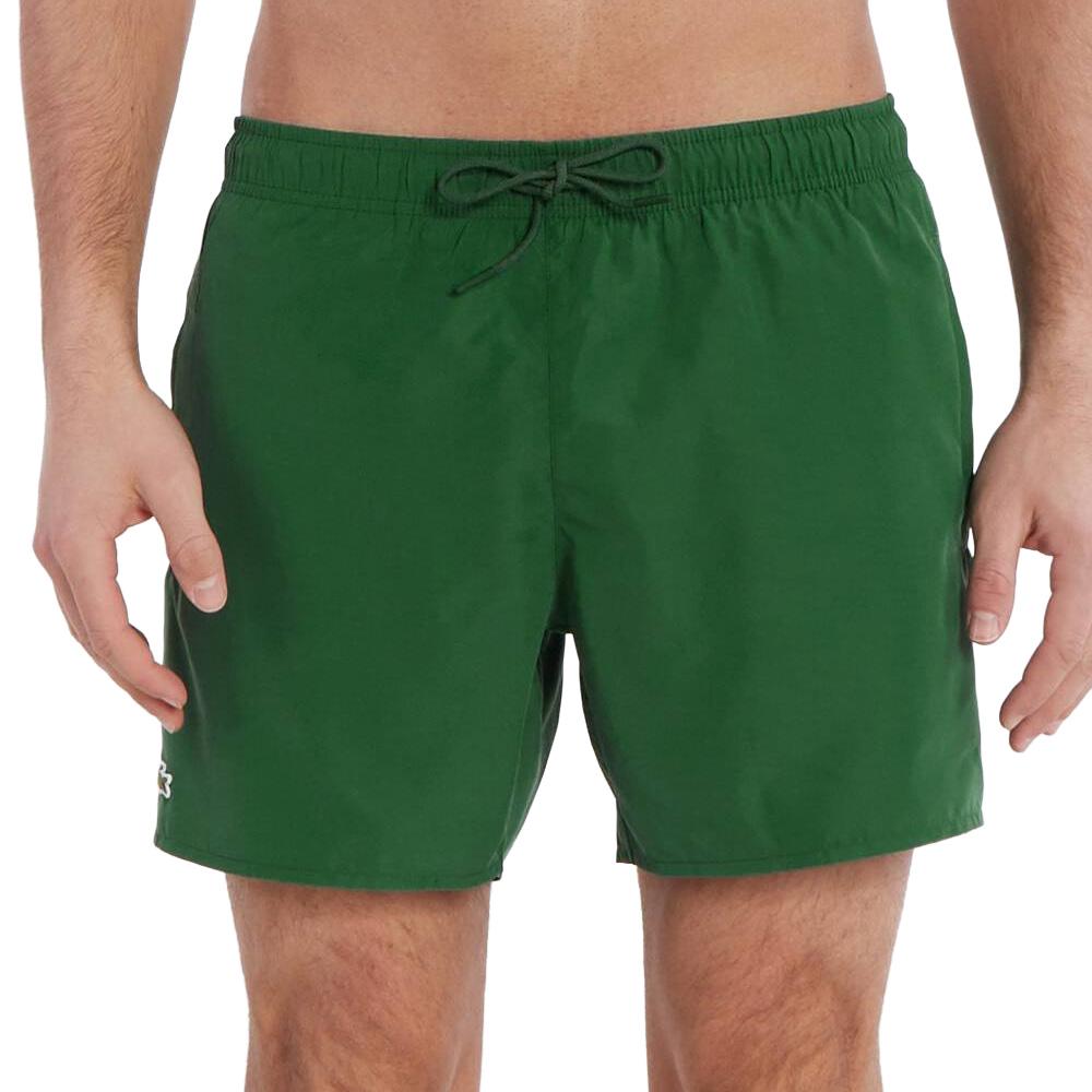 Grüne Badeshorts für Herren von Lacoste Länge günstig